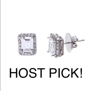 💫HOST PICK CUBIC ZIRCONIA&Silver earrings💫